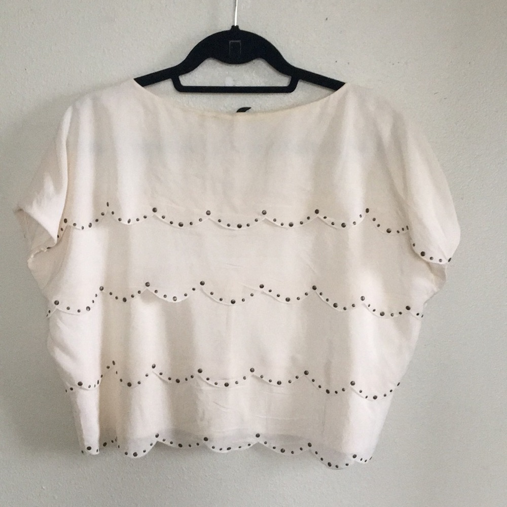 BCBG Max Azria box layered blouse